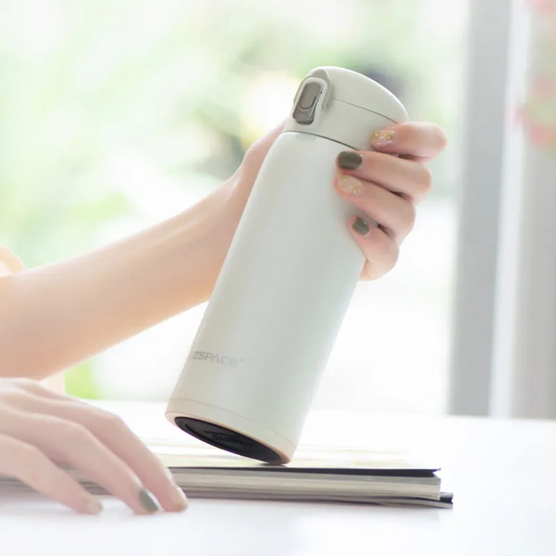 Online UZSPACE Nuovo Thermos Doppia Parete In Acciaio Inox Boccette di Vuoto 380 500ml di Caffè Latte Tè Tazza di Viaggio Tazza Termica regali Bottiglia di