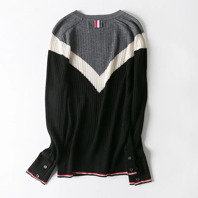 Donne caldo inverno rotondo maglione pullover sciolto maglia spessa morbida