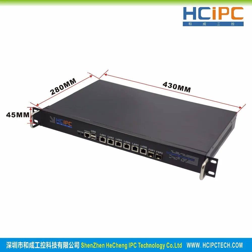 Hcipc B205-2 HCL-SB75-6L2FSPB, 4G+ 64G+ I3, LGA1155 B75 82583 V 6LAN+ 2FSP 1U брандмауэр Barebone, 1U 6LAN маршрутизатор, 6LAN материнская плата