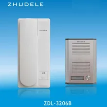 ZHUDELE ZD-3206B высокого качества, для детей возрастом от 2 двухсторонний домофон для дома домофон аудио дверной звонок, 2-проводной аудио домофон функция разблокирования