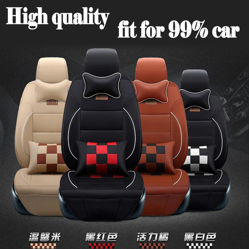 EMS hot sales Luxury Leather PU leather Car Seat Covers 5