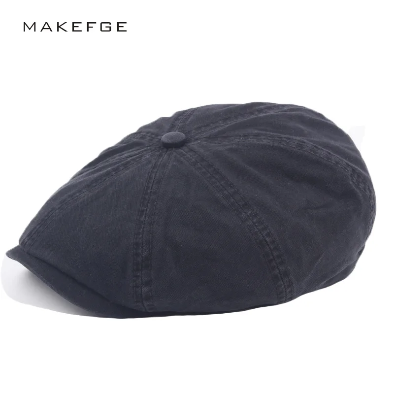 

Father Gift Male Newsboy Octagonal Caps Summer Men Women Casual Solid Color Ivy Flat Cap Men Fashion Classic Berets Flat Sun Hat