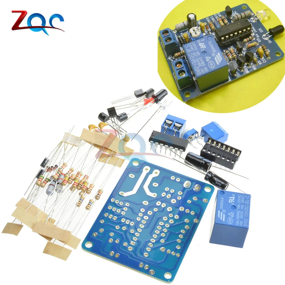 

Adjustable Infrared Proximity DIY Kit Diode Control Switch Automatic Faucet Module Breadboard DIY Electronic Kit 10A/250V PCB