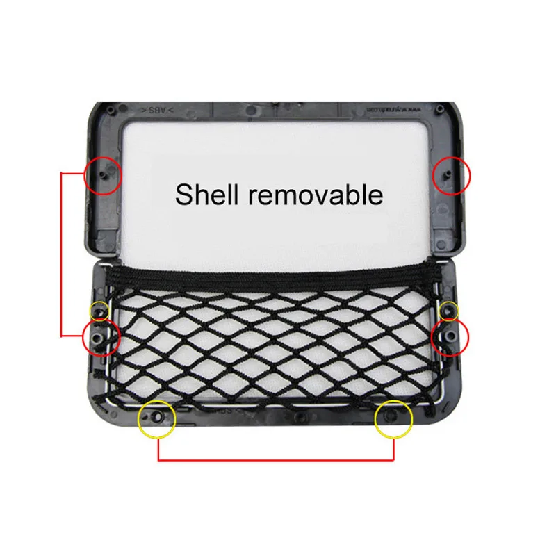 Автомобильный Универсальный Эластичный сетчатый держатель для хранения сидений, карманный органайзер, большая автомобильная сеть для хранения, автомобильные аксессуары