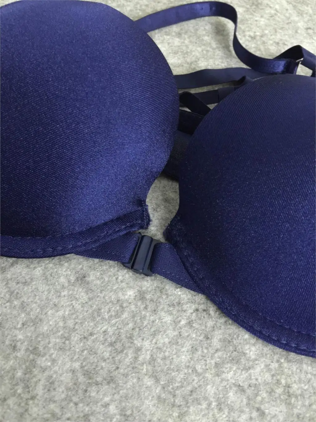 Japanese Sexy VS bra front buckle beauty back solid glossy sexy young girl underwear set push up women bra set