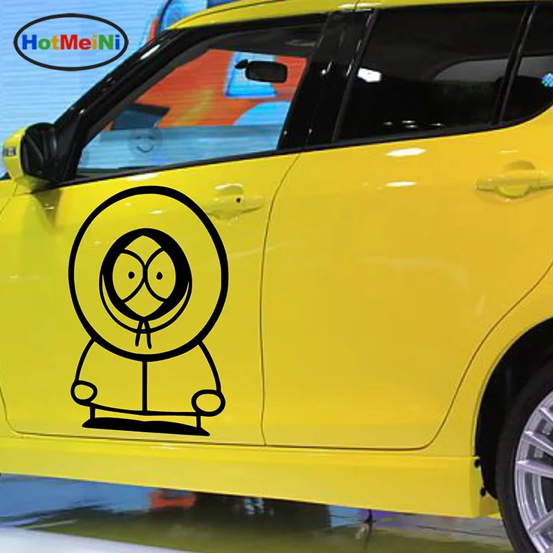 

HotMeiNi 38.1cmx50cm Cartoon Antarctic penguin welcome you pattern South Park giggle Car Sticker Camper Door Vinyl Decals Gifts