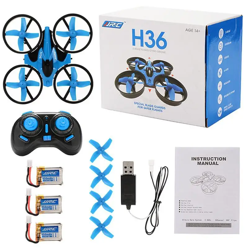 

LeadingStar 2.4GHz 4 Channel 6-Axis Gyro Quadcopter Remote Control Headless Mode Drone with 3 Battery Blue
