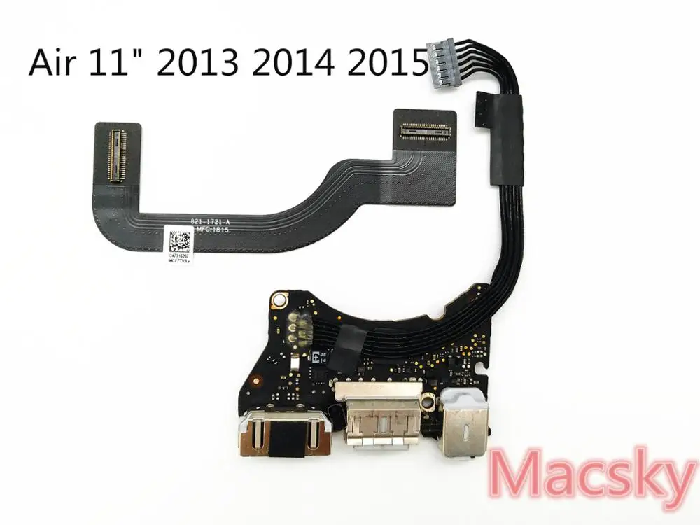 

Tested for MacBook Air 11" A1465 I/O Board Power Audio Board USB DC jack 2012 820-3213-A 2013 820-3453-A Cable 821-1721-A 1475-A