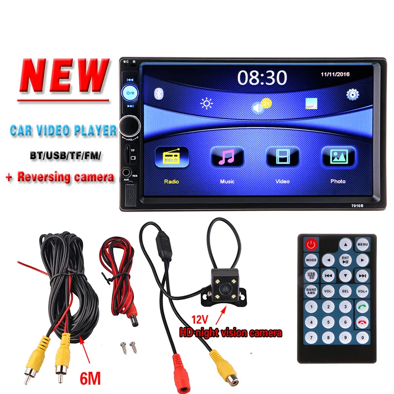 2 Din Car Radio Player Bluetooth Stereo FM MP3 MP4 MP5