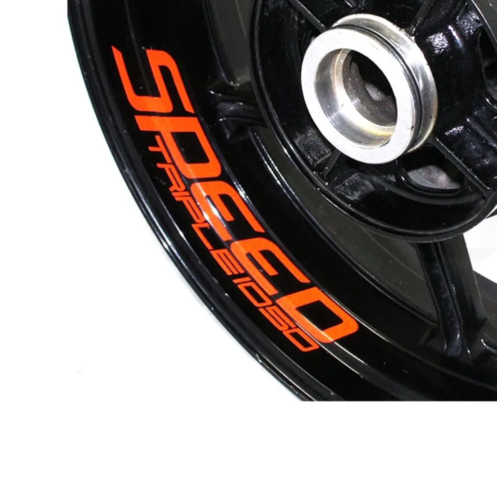 A set of 8pcs high quality Motorcycle Wheel Sticker Decal Reflective Rim Bike Suitable for Triumph SPEED TRIPLEIOSO | Автомобили и