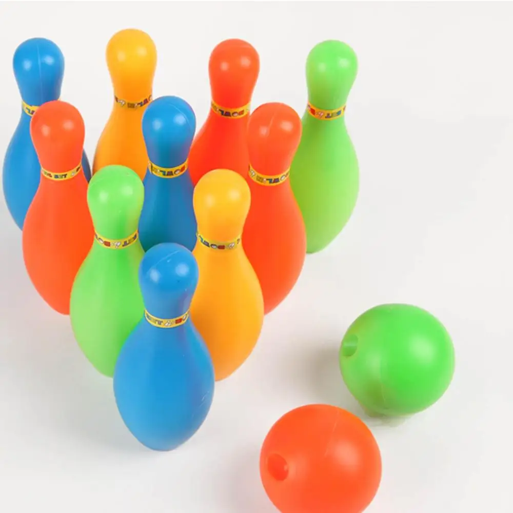 Бутылка для боулинга игрушка спортивный диаметр шар для боулинга набор для детей Забавный Спорт на открытом воздухе дети взаимодействие Досуг развивающие - Цвет: Random color