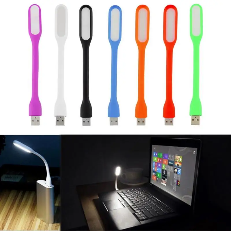 For Tablet Reading Lamp Night Light Power Bank Mini LED USB Flexible Lighting