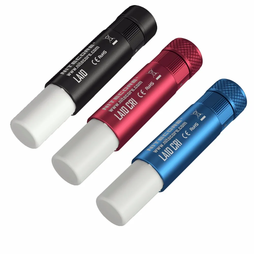 TOPSALE NITECORE 85 люмен высокий CRI мини EDC LA10 CRI Кемпинг Nichia 219B светодиодный фонарик для чтения АА черный красный синий