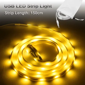 

45 LED Portable Camping USB Light 5050 Tent Light Bar Warm White Waterproof 5V
