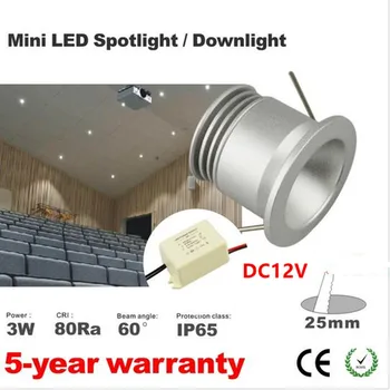 

15pcs led light mini spot 3W 12v 3W spot light led led spot lighting 60 degree 25mm cut out with mini 12VDC/AC