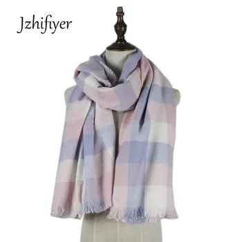 

plaid acrylic scafs brand luxury soft warm women scarf thick long scarf warp echarpes scarves headscarf women shawls winter