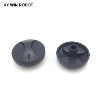 Newest !! Hot Sale 5Pcs 6mm Shaft Hole Dia Plastic Rotation Switch Rotary Potentiometer Knobs Caps conductive plastic potentiometer bi 6187 110a r1k axis 6mm