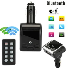 Bluetooth автомобильный комплект MP3-плеер fm-передатчик Беспроводной радио USB зарядка Поддержка мобильного устройства A2DP функция микрофон