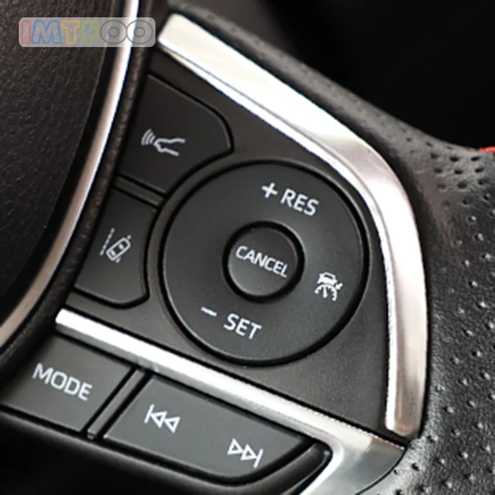 

CAR STEERING WHEEL TRIM DECORATION BEZEL MOLDING GARNISH FOR TOYOTA CAMRY RAV4 2018 2019 ACCESSORIES CAR-STYLING