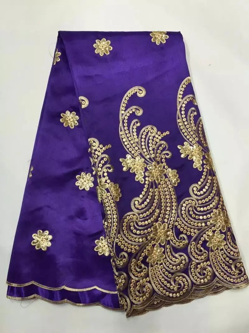 

African raw silk George Fabric High Quality indian George Lace Fabric Nigerian Lace Fabrics George Lace for Wedding