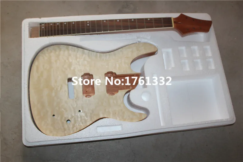 

Wholesale Factory custom DIY 24 frets 6 strings semi-finished electric guitar with magogany body,rosewood finger board