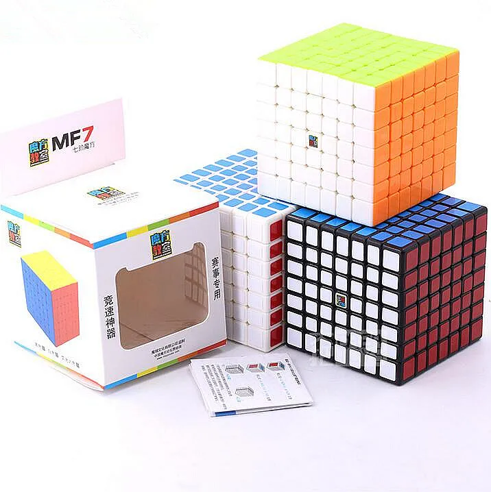 MoYu MF7S 7x7 Cube MF7 7 слойный черный/белый/без наклеек Профессиональный пазл игрушки для