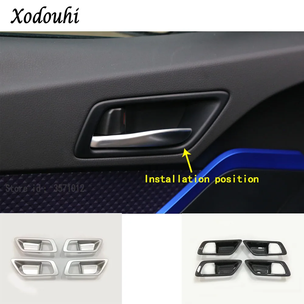 For Toyota C-HR CHR 2017 2018 2019 2020 2021 Body Cover Stick Trim Door Inner Built Handle Bowl Holder Decoration Frame Part | Автомобили