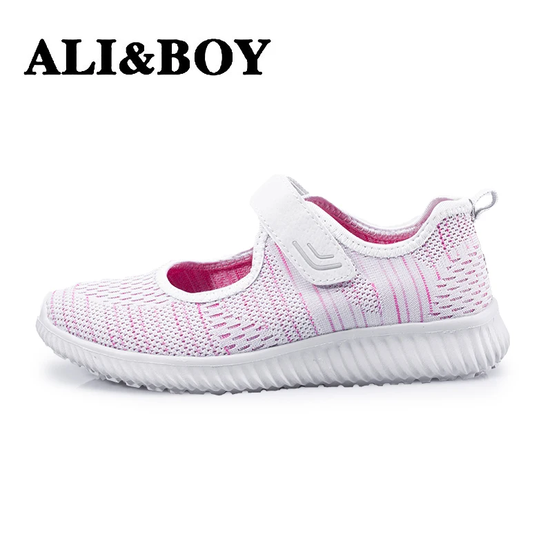 ALIBOY/Женская прогулочная обувь; спортивные дышащие сетчатые танцевальные женские супер легкие кроссовки; носки; спортивная обувь; женские кроссовки
