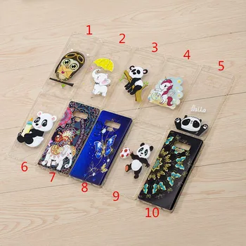 

50pcs/lot Printed Patterned Ultra- Thin Clear Soft TPU Back Phone Cover Case For Samsung Galaxy Note9 Note 9