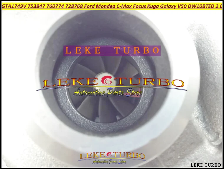 GTA1749V 753847 753847-5002S 760774 760774-0003 728768 728768-0004 3M5Q6K682CD Turbo For Ford Mondeo C-Max Focus Kuga Galaxy Volvo V50 DW10BTED 2.0L - (3)