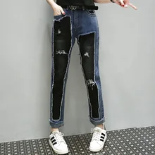 Путина. Rider European station новые женские модные дикие Разноцветные Женские джинсы корейские женские джинсы по старым ногам