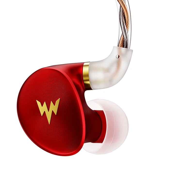 Whizzer A HE03 HiFi бас Наушники Hi Res гарнитуры Гибридный арматурный 2Pin разъем 3 5 мм в ухо