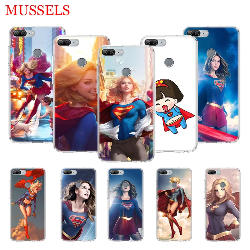 

Supergirls Beautiful TPU Phone Cases for Huawei Honor 8X 20 9 10 Lite 8A 10i 20i 8S V20 Y5 Y6 Y7 Y9 2019 Coque Cover Capa
