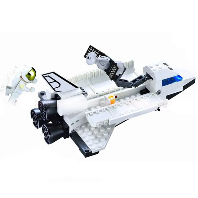 

Educational Toys For Children Aeroplane Outer Space Shuttle Discovery Building Blocks Airplane Model DIY Brick toy Compatible LG