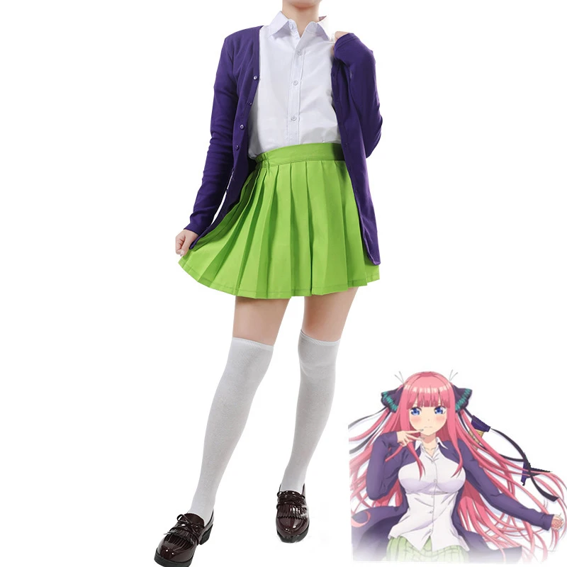 Аниме Gotoubun no Hanayome Косплей Костюм ичика Нино Мику Накано куинтэссенция кинтуплеты