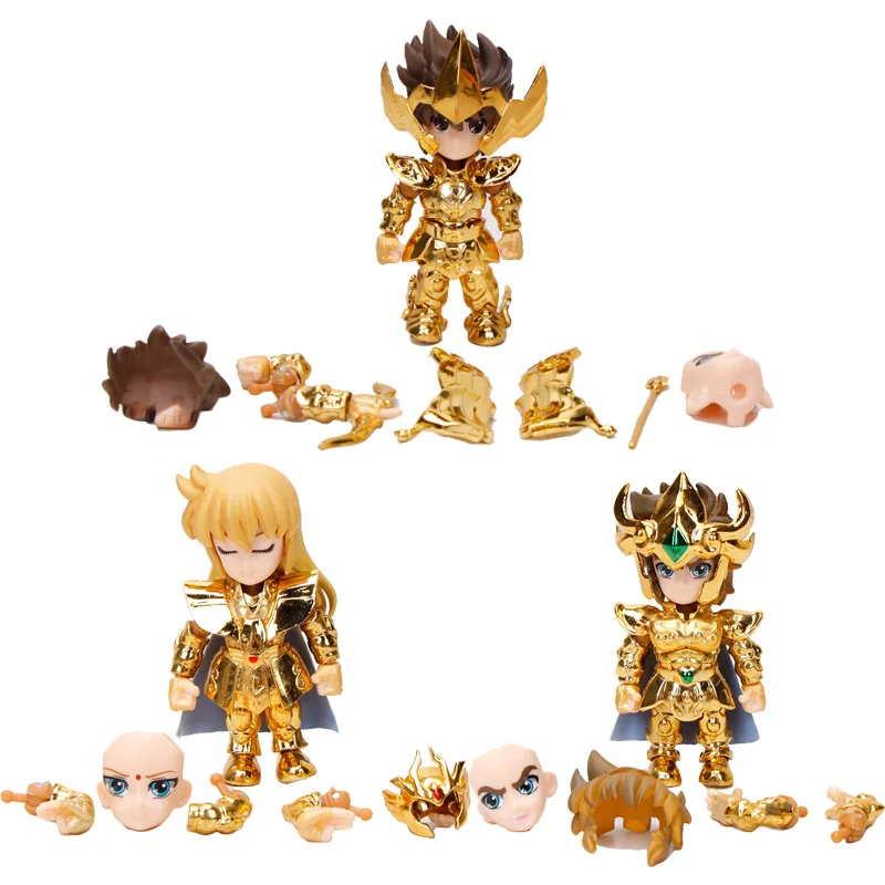 

Anime 1/10th Scale Painted Figure Saint Seiya 3pcs/set Sagittarius Seiya Virgo Shaka Leo Aiolia Action PVC Figure Toys