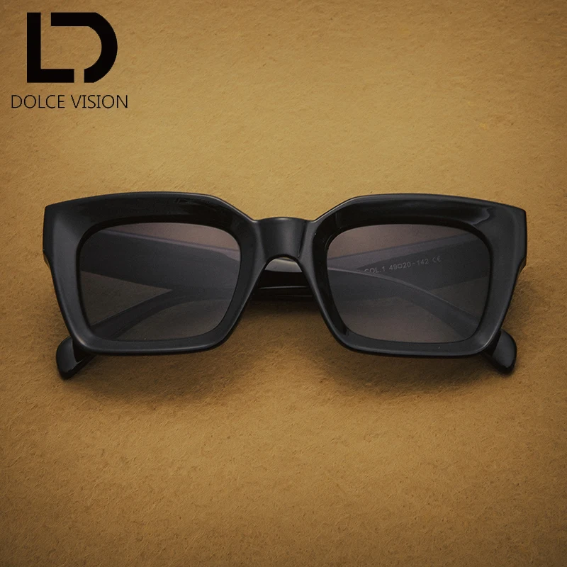 

DOLCE VISION Leopard Square Gradient Sunglasses Women Rivet Brand Design High Quality Sunglasses Men Unisex Lunette Femme Male