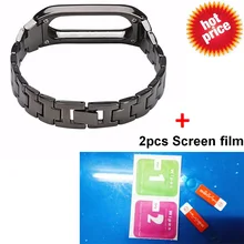 COMLYO для Xiaomi Mi группа 2 смарт-браслет ремешок регулируемый сплав металлический ремешок для Xiaomi Mi группа заменить запястье ремень