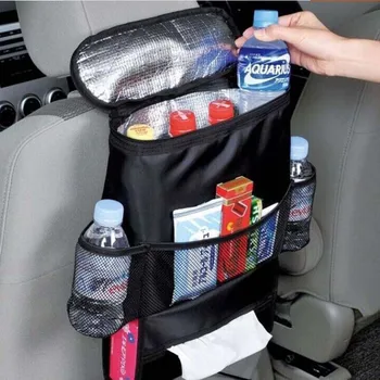 

Car Seat Back Storage Hanging Bag Cooler Warmer Drink Coffee Ice Pack Bag Phone Sundries Organizer Car Stowing Tidying Pocket