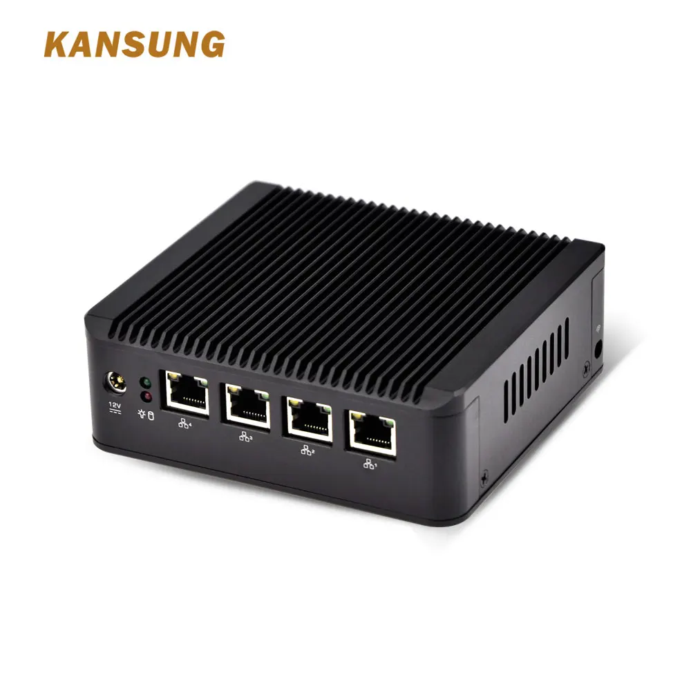 KANSUNG Intel Mini PC J1900 процессора 4 ядра Nano ITX 4 гигабитным NIC Поддержка Pfsense как межсетевой экран маршрутизатор компьютер без вентилятора
