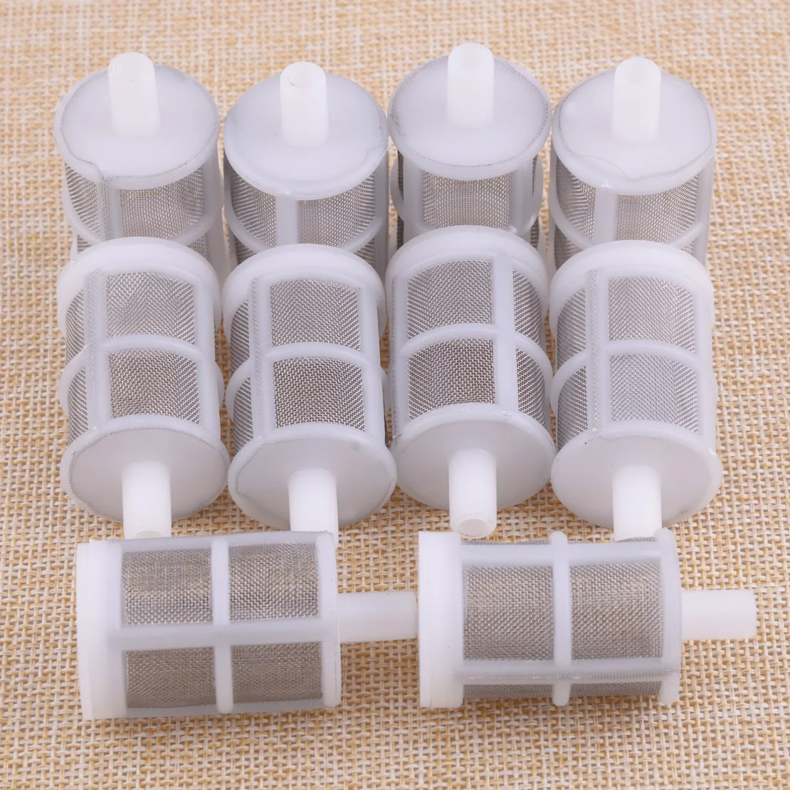10x Stainless Steel Mesh Inching Siphon Filter Home Brew Beer Wine Making Tool 