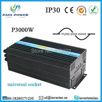 

Free Shipping Cheap CE ROHS SGS Approved 12V 48VDC 110V 120V 100V 220V 230V 240VAC 24V Sine Wave Inverter 3000W Made in China