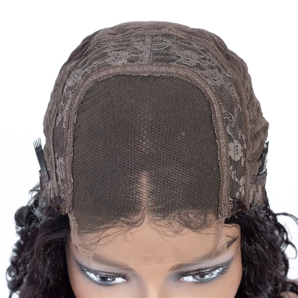 Curly Human Hair Wig 4x4 Closure Wig 30 Inch Wig Kinky Curly Lace Closure Human Hair Wigs Non Remy Brazilian Lace Wig Human Hair