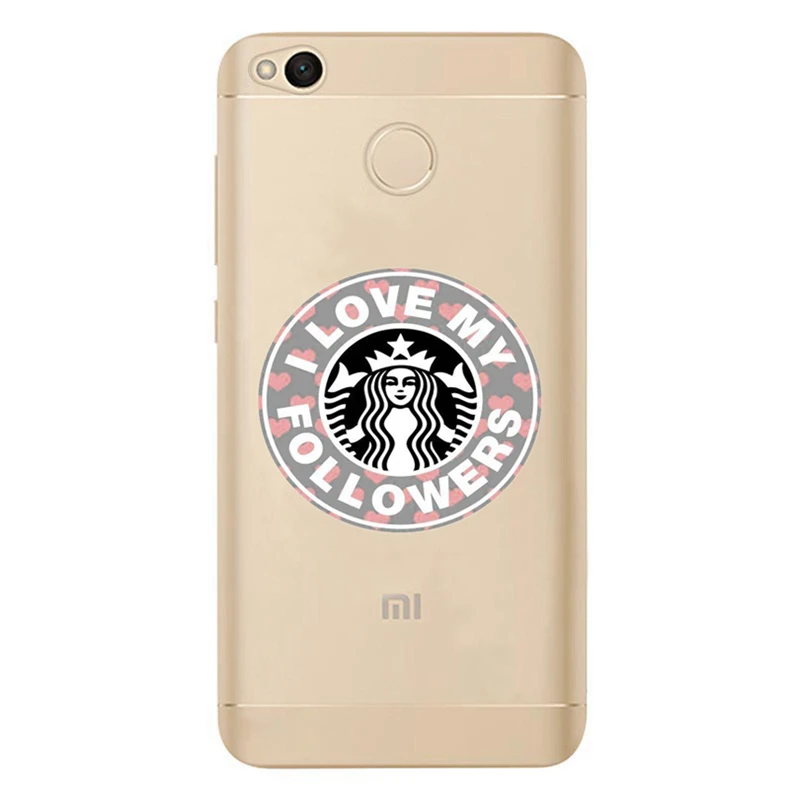 Funda For Xiaomi Redmi 4X Note 4 4A 3 Cute Starbuck Soft TPU Cover For Xiaomi Mi A1 Note 4 Pro Case Original Coque Case D302