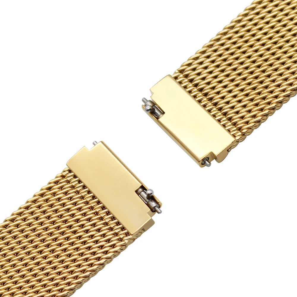 18 мм Quick Release Milanese Watch Band для DW Daniel Wellington Mesh Нержавеющая сталь ремешок на запястье браслет черный розовое золото серебро