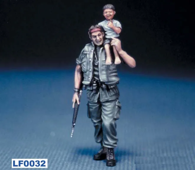 1/35 модельная фигурка из смолы наборы солдат США с девочкой в разобранном