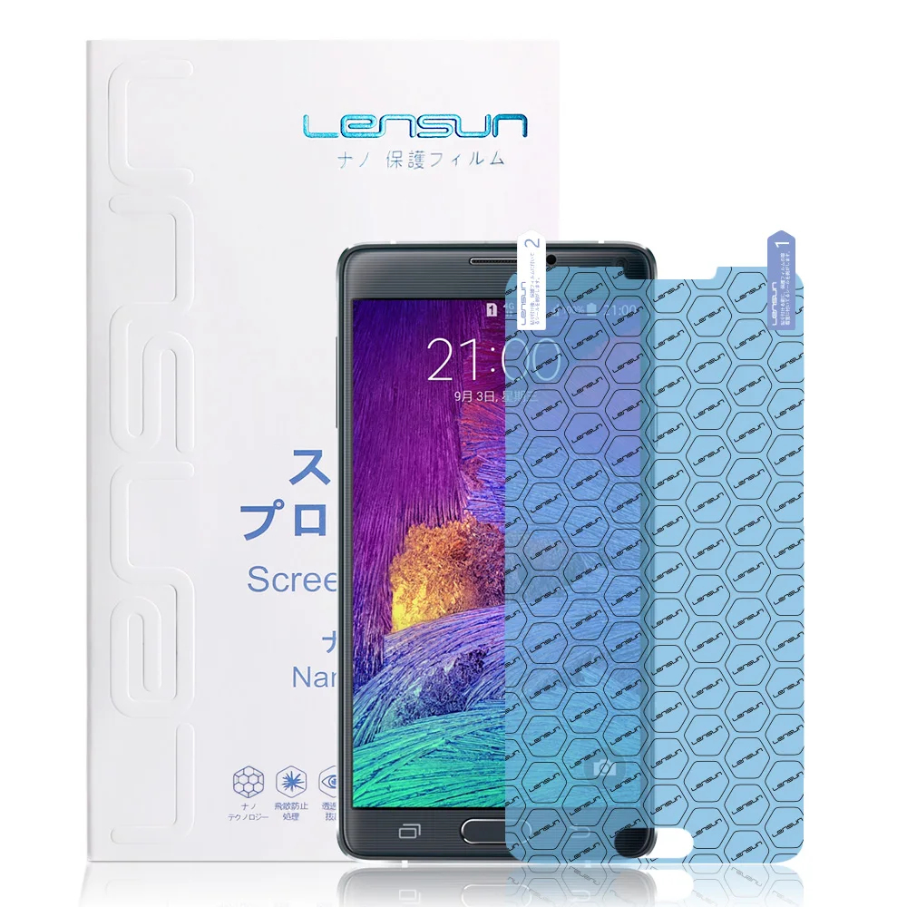 LENSUN Nano Anti radiation Screen Protector For Samsung Note 4in Phone