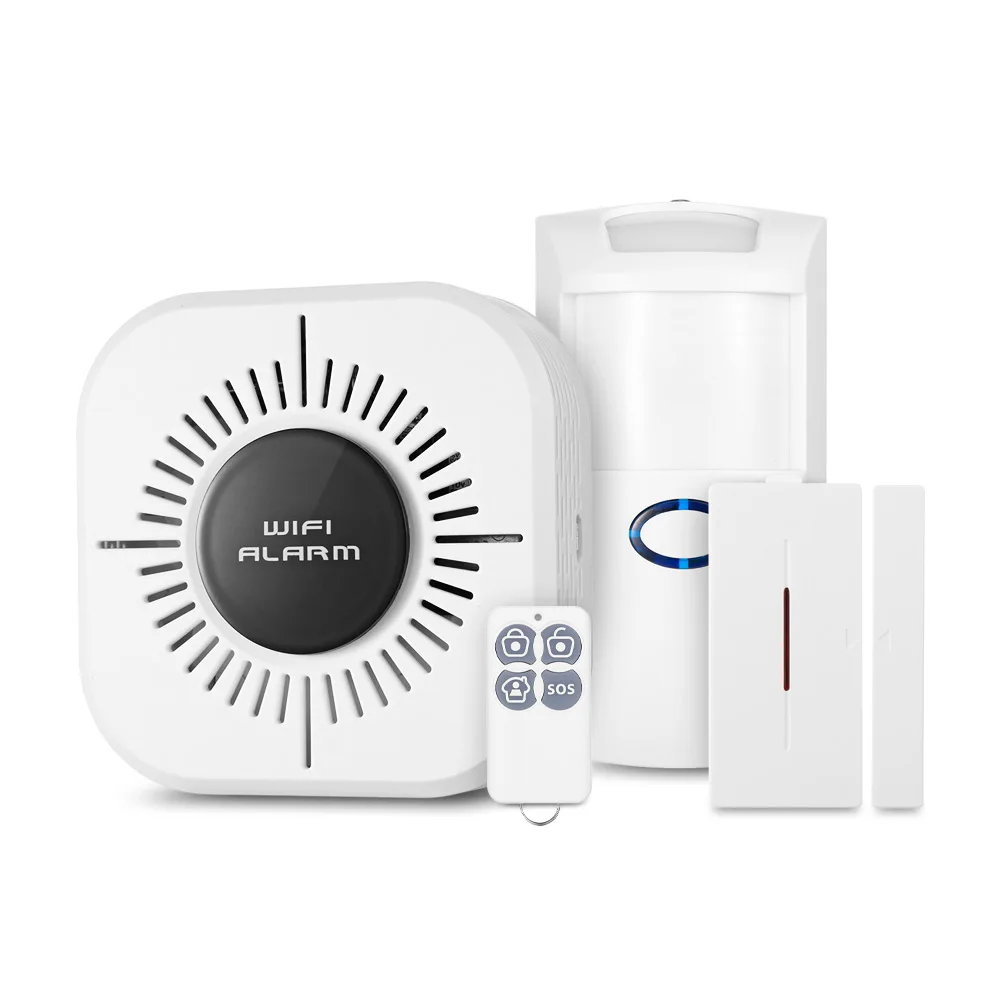 GBTIGER CS100 WiFi Home Security Alarm System With Remote Control Motion Sensor Android And IOS App ABS Anti-Fire Shell | Электроника