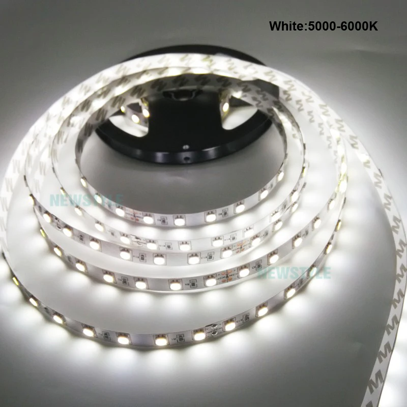 5050 SMD Светодиодные ленты 24 В гибкий свет 60 светодио дный/m 5 м 300 светодио дный не Водонепроницаемый/Водонепроницаемый Светодиодная лента