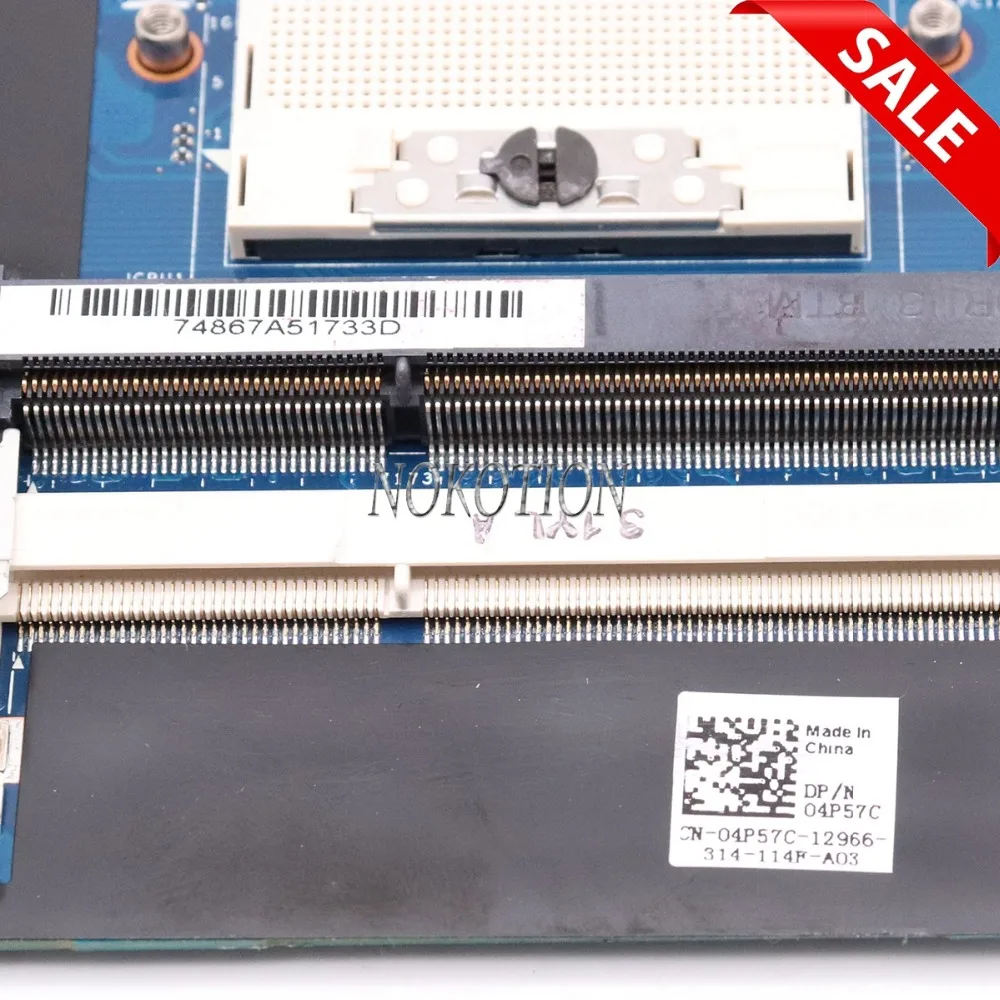 NOKOTION материнская плата для ноутбука dell Inspiron 15R 7520 DDR3 QCL00 LA-8241P CN-04P57C 4P57C Radeon HD 7730M HD4000 основная плата